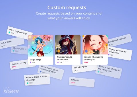 viewers request twitch extension