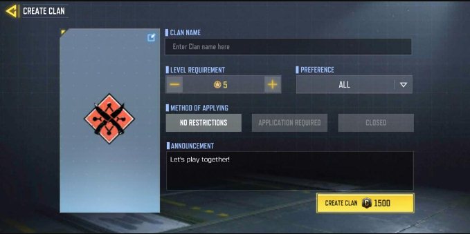How to create a clan in Call of Duty Mobile?